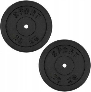 Obciążenie żeliwne 2x20kg talerz zestaw 40kg