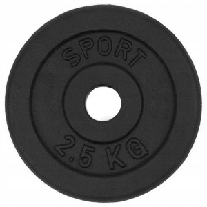 Talerz żeliwny 2,5kg obciążenie krążek 30mm nowe