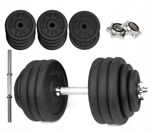 HANTLA ŻELIWNA 1x50 kg hantel 50kg gryf obciążenie