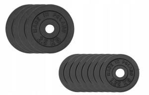 OBCIĄŻENIE ŻELIWNE 20 kg ZESTAW 12 talerzy 30,5mm
