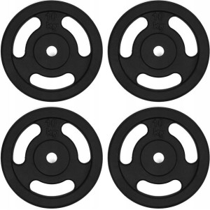 OBCIĄŻENIE ŻELIWNE 4x10 kg talerz kierownica 28mm