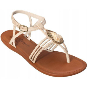 Sandały Japonki Damskie Grendha Is Natural Sandals Beżowe