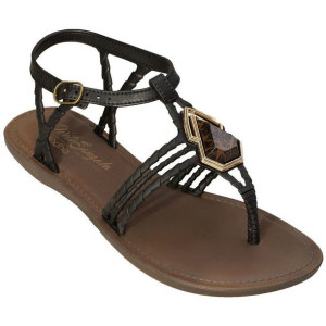 Sandały Japonki Damskie Grendha Is Natural Sandals Czarne