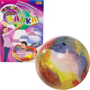 Mega Bańka kolorowa Bańkopiłka XXL 90cm Duża Piłka