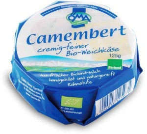 Ser Camembert Bio 50% tłuszczu 125 g pleśniowy OMA
