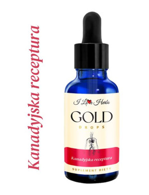 Kanadyjska Receptura Krople Gold Drops I Love Herbs 100ml  Kanadyjskie Supl