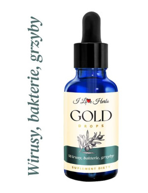 Wirusy, Bakterie, Grzyby Krople Gold Drops I Love Herbs 50ml Suplement Diet