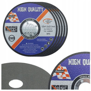 Tarcza Tarcze do cięcia metalu stali 125mm 5 sztuk