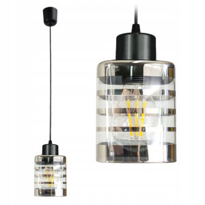 Żyrandol lampa sufitowa wisząca SZKLANY KWADRAT