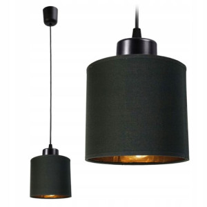 Żyrandol lampa sufitowa wisząca LED ABAŻUR ZŁOTY