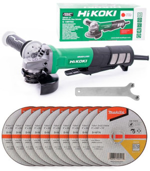 Szlifierka 125mm 1320W HIKOKI G13BYEQ WDZ 10 tarcz