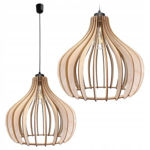 Lampa Wisząca Sufitowa Żyrandol Drewniany Alladyn