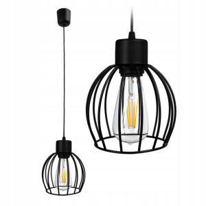Lampa Wisząca Sufitowa Żyrandol Kula Druciana Led