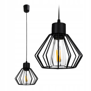 Lampa Wisząca Sufitowa Żyrandol Brylant Led 1xe27