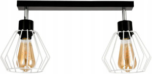 Żyrandol Lampa LED WISZĄCA SUFITOWA DIAMENT BIAŁY