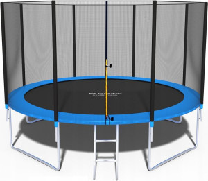 Trampolina Ogrodowa 374cm Z Siatką Drabinka Funfit