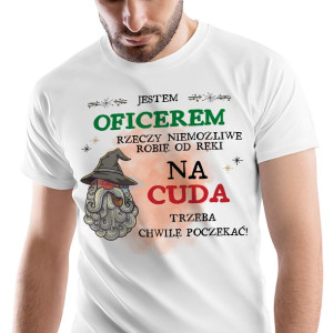 T-Shirt Męski Dla Oficera Koszulka Na Prezent