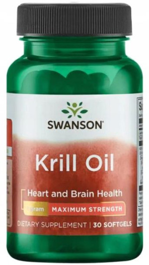 Swanson Krill Oil 1000mg Omega 3 Wysoka dawka