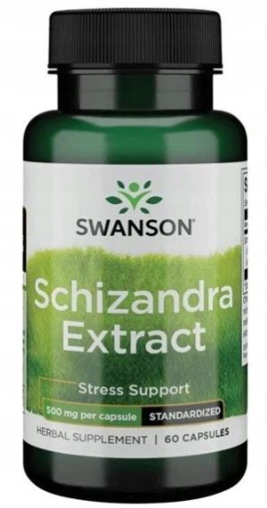Swanson Schizandra extract 60k. Wątroba Cytryniec