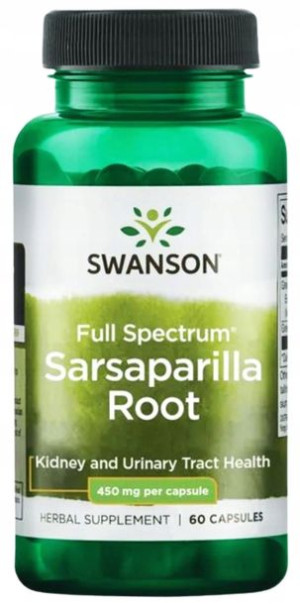 Swanson Sarsaparilla Kolcorośl 450mg 60k. Smilax