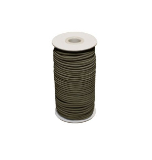 Guma okrągła, gumosznurek w oplocie 3mm khaki 5m