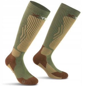 Skarpety sportowe bieganie rower Compression 43-46 (zielone)