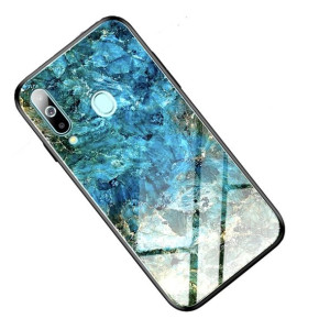 Etui Szklane Marmur Do Samsung Galaxy S20 Ultra Granatowe + Folia
