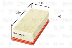 Filtr powietrza VALEO 585211 C2584