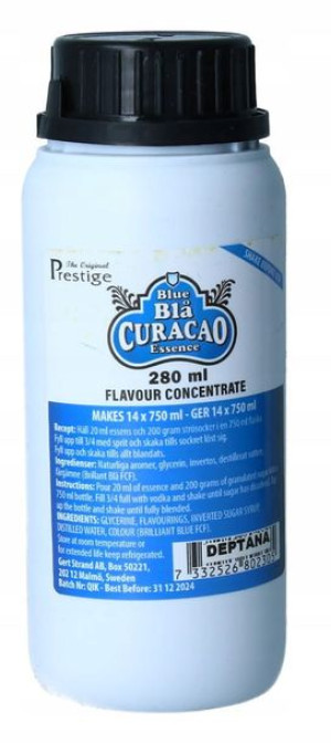 Zaprawka do wódki PRESTIGE BLUE CURACAO 280ml