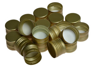 zakrętka do butelki wódki 1szt ZŁOTA DUŻA fi31,5mm