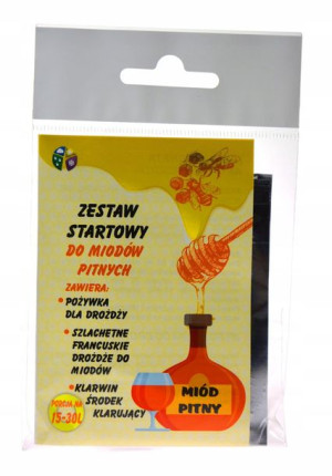 drożdże do MIODU PITNEGO francuskie +pożywka +klar