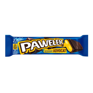 Baton PAWEŁEK Advocat w ciemnej czekoladzie 45g -18sztuk