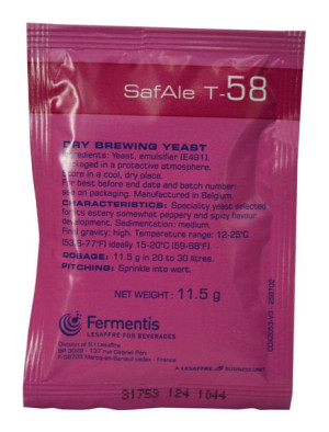 SAFALE T-58 drożdże piwowarskie 11,5g
