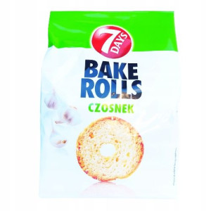 Bake Rolls Czosnek Chrupki Chlebowe 7 Days 150g