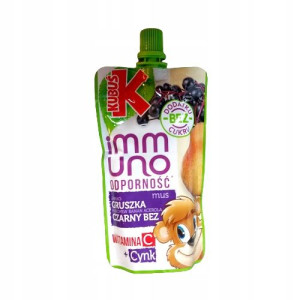 Kubuś Mus Immuno Gruszka Czarny Bez 100g
