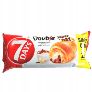 7days Rogalik Double Max Kakaowy I Waniliowy 110g