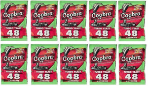 drożdże gorzelnicze COOBRA 48 PURE do 21% x10 szt