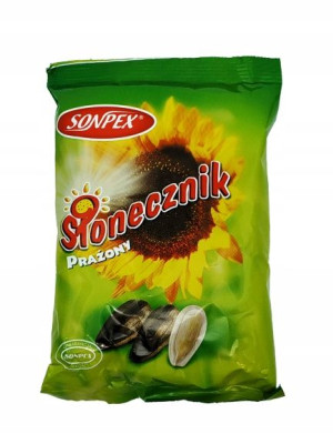 Słonecznik Prażony Czarny 150g. Sonpex Paczka