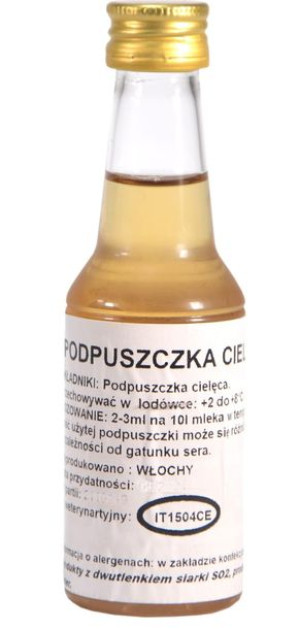 Podpuszczka Cielęca Del Forte 500ml Mocna