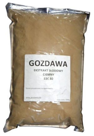 GOZDAWA ekstrakt słodowy proszek CIEMNY 1kg
