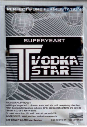 Drożdże gorzelnicze T VODKA STAR zacier