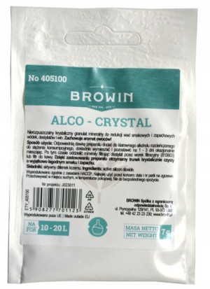 ALCO CRYSTAL do usuwania zapachu destylatu