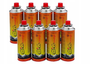 Zestaw Kartuszy gazowych Elicocamp 220g 393ml 8szt