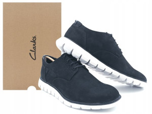 Buty Sportowe Casual Skórzane Clarks Trackflex 46