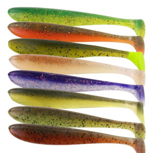 Zestaw Przynęt Gumowych DAM Effzett Greedy Shad 10cm NIE KEITECH 8szt