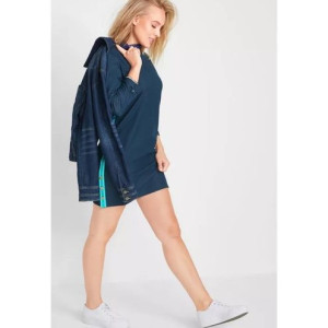 Bonprix Casualowa Sukienka Mini Rękaw 3/4 Jersey Lampasy 52-54 923464