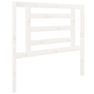 Wezgłowie łóżka, białe, 96x4x100 cm, lite drewno sosnowe