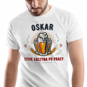 T-Shirt Męski Dla Oskara Koszulka Na Prezent