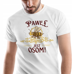 T-Shirt Męski Dla Pawła Koszulka Na Prezent