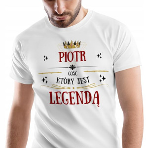 T-Shirt Męski Dla Piotra Koszulka Prezent